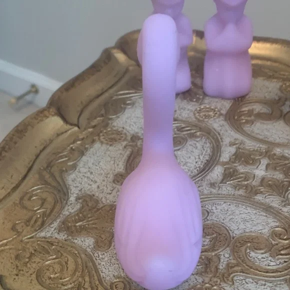 Fenton Lavender Satin Swan Figurine - Picture 3 of 9